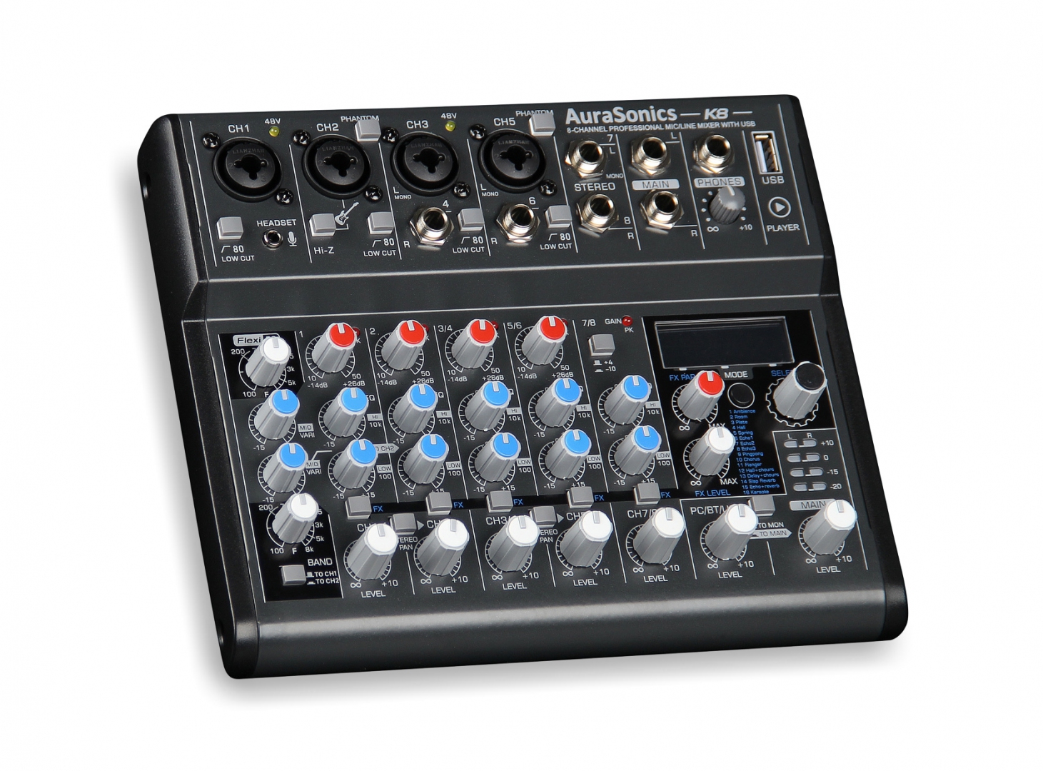 AuraSonics K8 компактный микшерный пульт в Приволжске