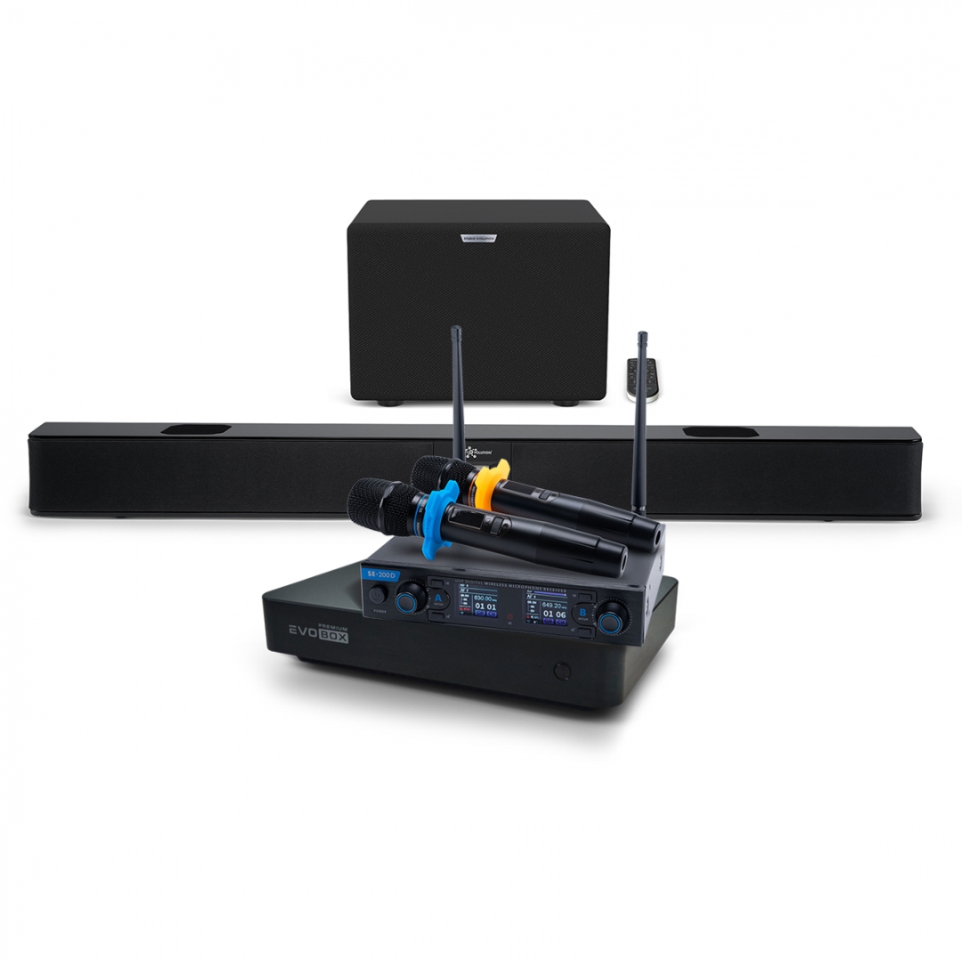 Hi-End караоке-система EVOBOX Premium + EvoSoundBar (саундбар с караоке) в Приволжске
