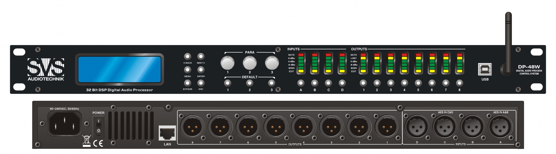 SVS Audiotechnik DP-48W Цифровой процессор: 4 входа 8 выходов в Приволжске