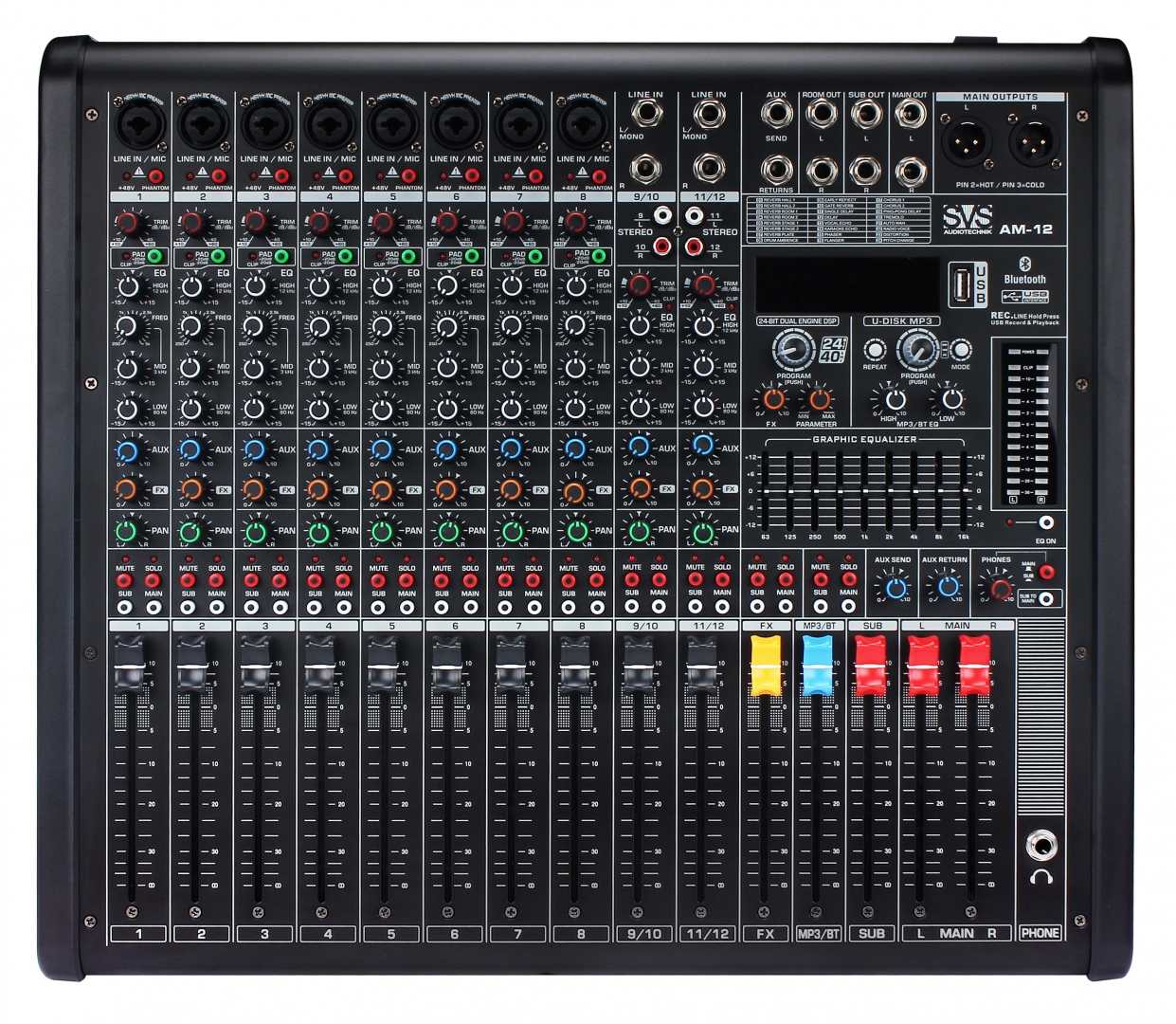SVS Audiotechnik mixers AM-12 Микшерный пульт аналоговый, 12-канальный в Приволжске