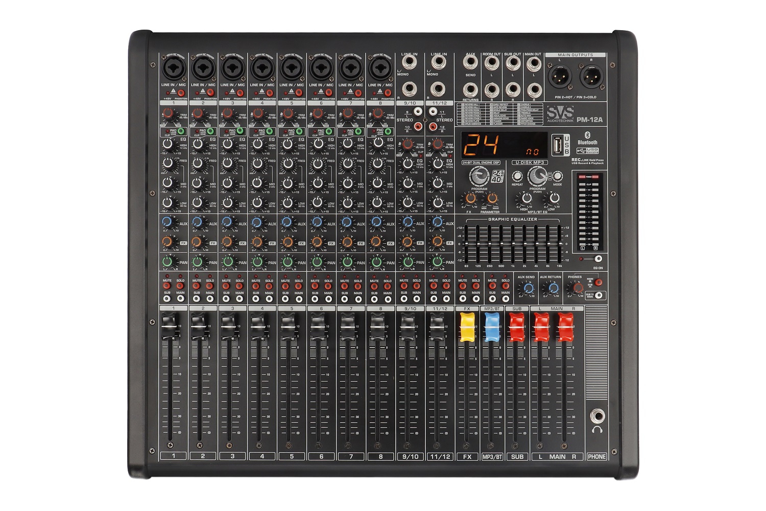 SVS Audiotechnik mixers PM-12A Активный аналоговый микшерный пульт, 12-канальный в Приволжске